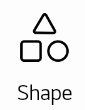 Shape menu icon