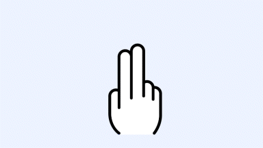 Gesture for 2 Finger Double Tap