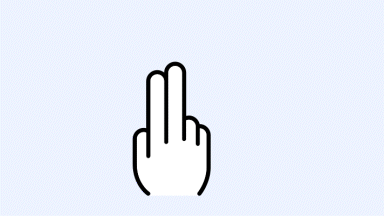 Gesture for 2 Finger Drag