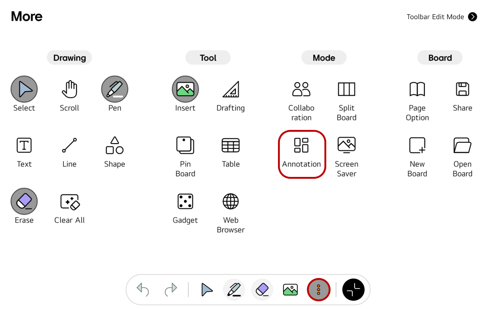 how to access the menu