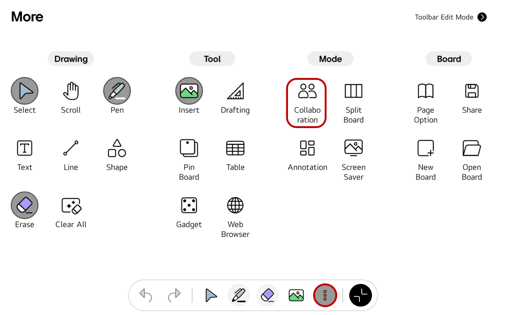 how to access the menu