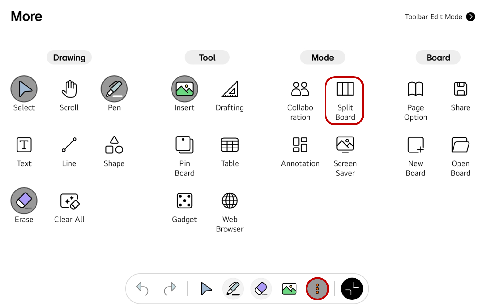 how to access the menu